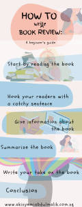 How to write a book review infographic